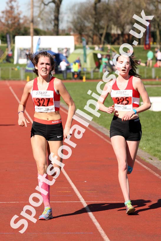 Girls Under-15s 5k Road Race, Stanley Park, Blackpool. Photo: David T. Hewitson/Sports for All Pics